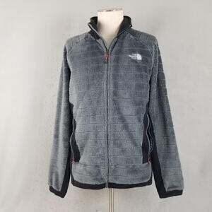 North Face Jacket Mens XL Gray Summit Series Full Zip Fleece Outdoor Hiking Warm